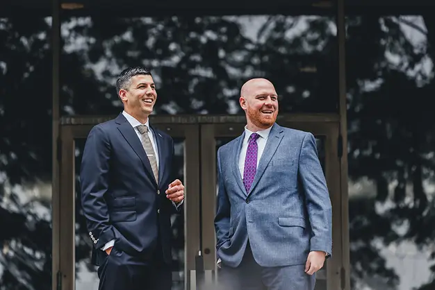 Snapshot of Chris Dixon and Greg Motil of The Dixon Injury Firm, symbolizing dedicated legal advocacy and trusted service for Kirkwood residents.